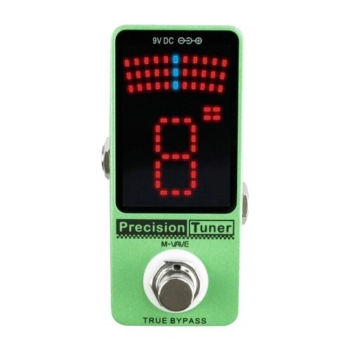 M-VAVE Precision Tuner Pedal LED Display с True Bypass для хроматического гитарного баса - Андижан