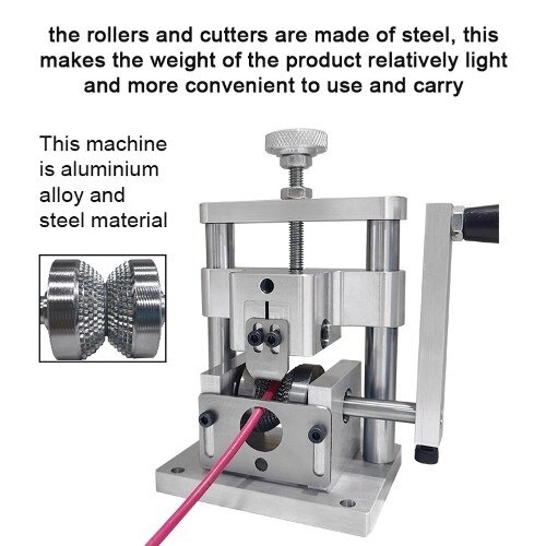 Портативный бытовой инструмент для зачистки проводов из алюминиевого сплава Ручной инструмент для зачистки проводов Машина для очистки лома медного кабеля с ручным кривошипом использование с ручной электрической - доставка