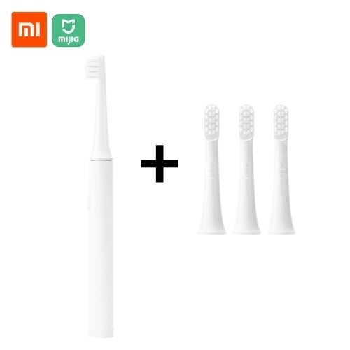 Электрическая зубная щетка Xiaomi Mijia T100 Sonic + 3 шт. Лот, замена головки зубной щетки - заказать