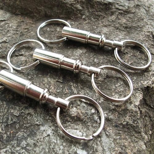 5pcs премиум быстрый релиз Pull помимо основных съемных удобный брелок съемный Keychain аксессуар с двумя кольцами Сплит - Андижан