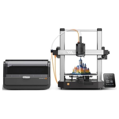 Anycubic Kobra 3 Combo 3D Printer 4 Многоцветная печатная машина с герметичным контейнером для хранения нитей ACE Pro Keep Dry Max 600 мм/с Скорость печати 250 мм x 250 мм x 260 мм Размер печати - особенности