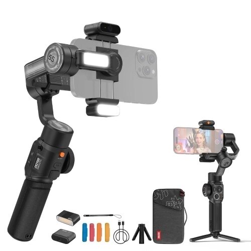 ZHIYUN SMOOTH 5S AI PRO Ручной 3-осевой стабилизатор подвеса для телефона Vlog Gimbal - скидка