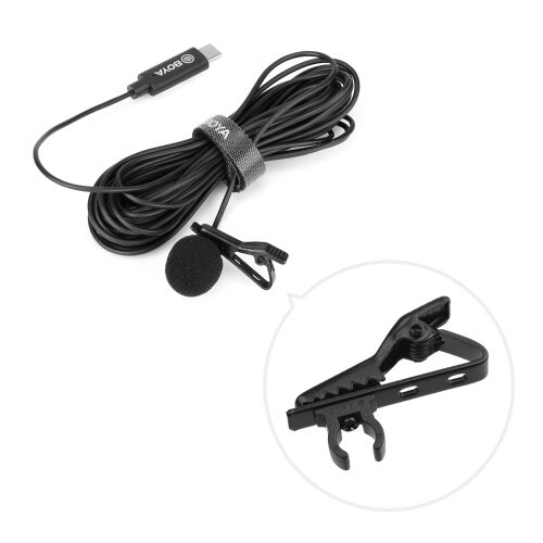 BOYA Всенаправленный одноголовочный Lavalier Lapel Microphone Mic - доставка