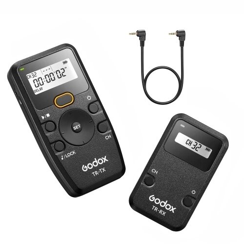 Godox TR Series 2.4G Wireless Timer Remote Control Camera Remote Shutter Remote (передатчик и приемник) - преимущества