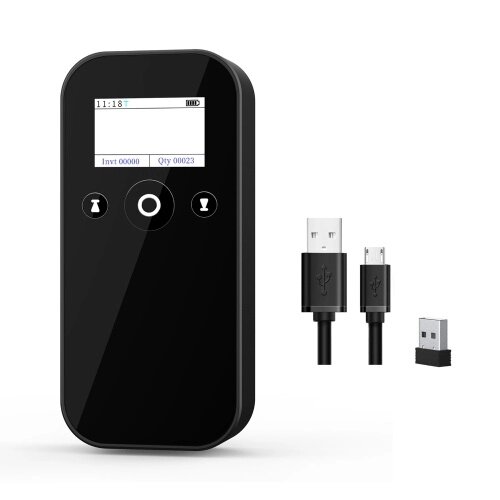 MJ-X4 Ручной беспроводной считыватель штрихкодов 1D/2D USB 2.4G BT сканер штрихкодов с дисплеем - интернет магазин