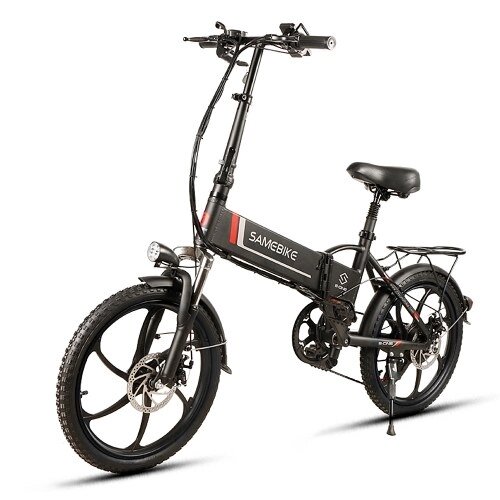 Samebike 20LVXD30 Ebike 20 * 1,95  Шины 350 Вт Бесщеточный мотор-редуктор Складной электрический велосипед Диапазон мощности 45-60 км - TOM