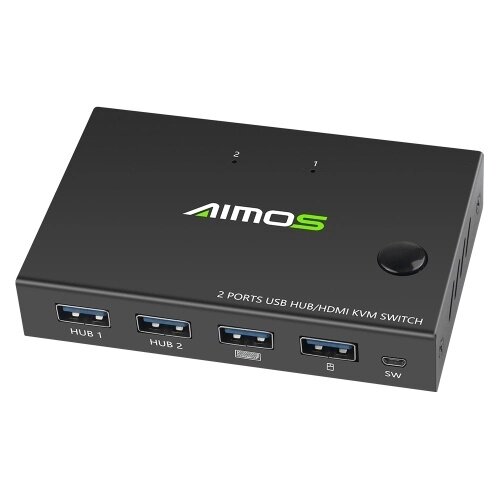 AIMOS AM-KVM201CC 2-портовый HDMI KVM-переключатель - Узбекистан