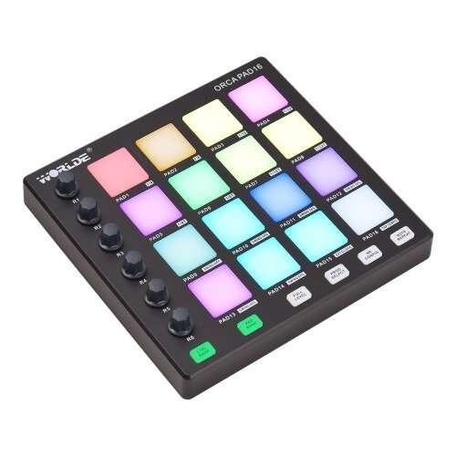 WORLDE MIDI-контроллер Beat Maker Machine Портативный мини-mIDI-контроллер Pad USB для создания музыки для начинающих - акции