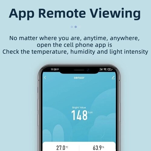 Интеллектуальный датчик освещенности Tuya Zig. Bee, датчик температуры и влажности со светодиодным дисплеем, поддержка управления приложениями, домашняя связь, совместимость с Alexa Google Home - обзор