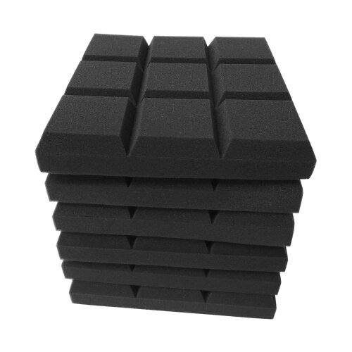 6pcs 12 * 12 * 2inch Studio Acoustic Foam Panel Звукоизоляционная пена - опт