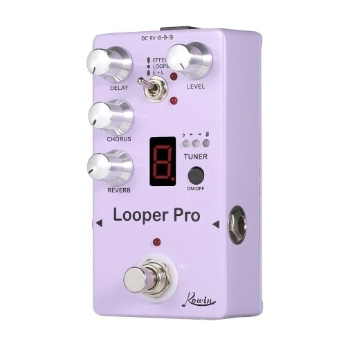 Rowin RE-05 Loop Guitar Effector Looper Tuner Mini Guitar Looper Педаль эффектов - акции