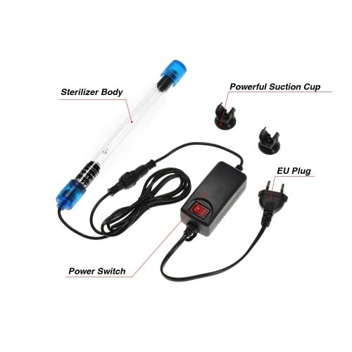 13W погружные ультрафиолетового света стерилизатор бактерицидная лампа для аквариума Fish Tank прудовой воды Дезинфекция Лечение - распродажа