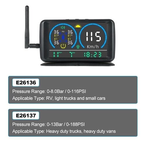 Система контроля давления в шинах с 4 датчиками 4 режима сигнализации с GPS на солнечной энергии Система почасового позиционирования Усилитель сигнала Солнечная система TPMS для автодомов для легких грузовиков и - преимущества