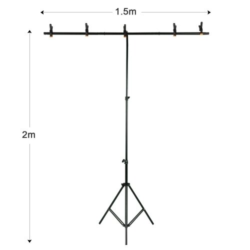 Andoer 5x7ft сплошной цветной фон для фотосъемки с 5x7ft T-образной регулируемой подставкой 5 пружинных зажимов - обзор