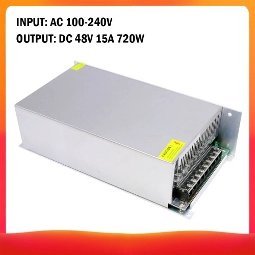 AC 100-240V к DC 48V 15A 720W Трансформатор напряжения Регулируемое переключение - Андижан