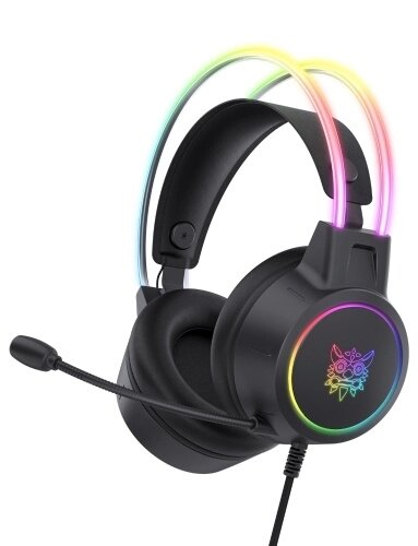 Игровая гарнитура ONIKUMA X15 PRO — RGB-подсветка, шумоподавление, драйвер 50 мм, совместима с ПК и консолями - скидка