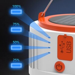 Портативный Фонарь USB Солнечной Энергии Мобильный Свет с 24 шт. Лампы для Наружного Кемпинга Случайного Использования Отключения