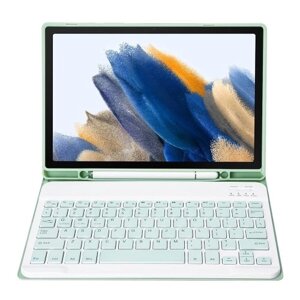Портативный съемный защитный чехол для планшета со слотом для ручки клавиатуры BT, совместимый с Samsung Tab S6 Lite 10.4/P610/P615 Green