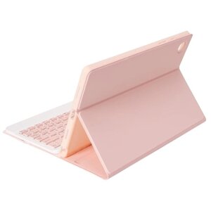 Портативный съемный защитный чехол для планшета со слотом для ручки клавиатуры BT, совместимый с Samsung Tab S6 Lite 10.4/P610/P615 Pink
