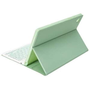 Портативный съемный защитный чехол для планшета со слотом для ручки клавиатуры BT, совместимый с Samsung Tab S6 Lite 2022/P613/P619 Green
