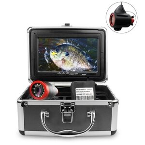 Профессиональный 7-дюймовый видеорегистратор Erchang с большим цветным экраном, камера для подводной рыбалки, портативный видеолокатор с 12 ИК-светодиодами, съемный солнцезащитный козырек для морской рыбалки на озере