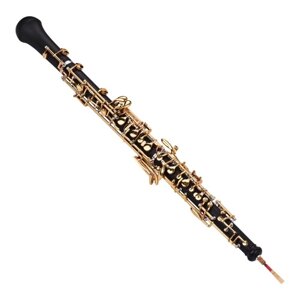 Профессиональный гобой C Key Semi-automatic Style Pure Gold Plated Keys Woodwind Instrument