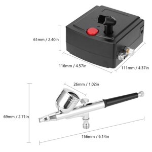 Профессиональный комплект воздушного компрессора для аэрографа для художественной росписи