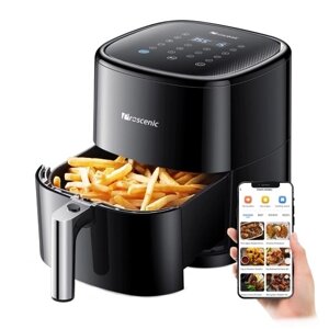 Proscenic T22 Air Fryer Turbo Air Маленькая духовка Емкость 5 л 11 предустановленных меню и более 100 онлайн-рецептов ПРИЛОЖЕНИЕ Голосовое управление Напоминание о встряхивании и предварительный разогрев для картофеля