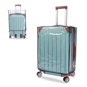 Прозрачный чехол для багажа из ПВХ, защитный чехол для чемодана, пылезащитный чехол, подходит для 18-дюймового багажа
