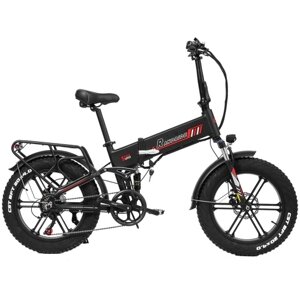 RANDRIDE YX20M Складной электрический велосипед 20*4,0 CST вседорожные толстые шины 1000 Вт бесщеточный двигатель 48 В 17 Ач аккумулятор 80-90 км максимальный запас хода 120 кг нагрузка дисковый тормоз 30°