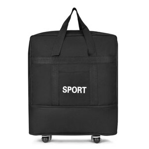 Расширяемая сумка для чемодана Складная сумка для багажа на колесиках для путешествий