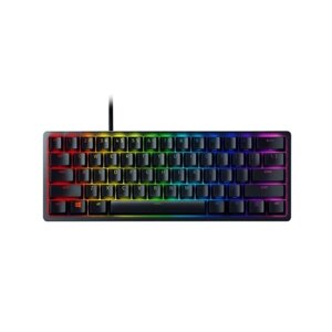 Razer Huntsman Мини Механическая Клавиатура Линейный Оптический Переключатель 61 Клавиатура Проводная Клавиатура RGB для ПК Ноутбук Черный