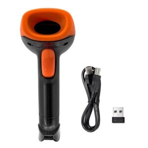 Ручной сканер штрихкодов 1D/2D/QR, беспроводной USB-сканер штрихкодов 2.4G, проводной, ручной/непрерывный, с поддержкой датчика изображения CMOS, бумажный код/экранный код PDF417, совместимый с Windows, Android,