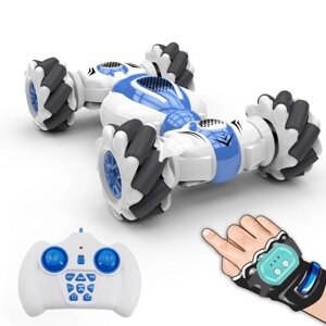 S-012 RC Stunt Car 2,4 ГГц 4WD Пульт дистанционного управления Часы Датчик жестов Деформируемые электрические игрушечные машинки