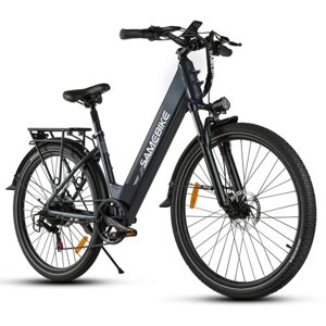 SAMEBIKE RS-A01 Pro Электровелосипеды для взрослых 500 Вт высокоскоростной двигатель 27,5" большие шины 36 В 15 Ач аккумулятор 7 скоростей городские велосипеды для мужчин и женщин E-bike