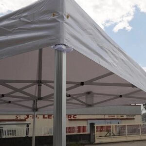 Складная Палатка PRO Структура серии 50мм алюминий + 4 Стороны PVC 520g / m² брезент 3x2m для профессиональных нужд или ежедневного использования White