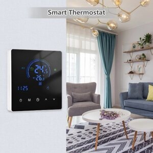 Смарт-термостат ЖК-дисплей Сенсорная кнопка Программируемый контроллер температуры для нагрева воды
