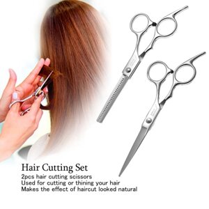 Смит Чу стрижки волос Набор для волос прореживание волос Scissor Shear Kit для парикмахерской 2pcs для взрослых и детей Стрижка Tool