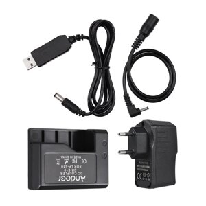 Соединитель постоянного тока для USB-заглушки Andoer ACK-E10 5В (запасной для LP-E10) с адаптером питания