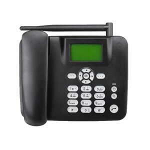 Стационарный беспроводной телефон Настольный телефон 4G Поддержка GSM 850/900/1800/1900 МГц SIM-карта Беспроводной телефон с антенной Радио-будильник SMS-функции для дома Домашний колл-центр Офис Компания Отель