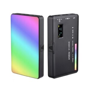 Светодиодная лампа для видеосъемки Andoer W140 RGB с аккумулятором для фотосъемки