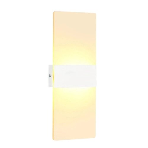 Светодиодный настенный светильник прямоугольный AC85-265V прикроватный коридор настенный светильник домашний декоративный алюминиевый светильник (29x11cm)