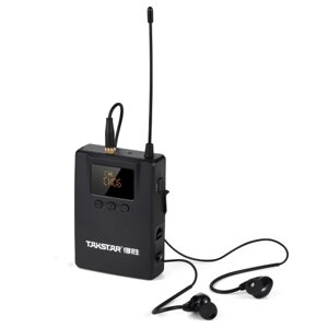 TAKSTAR WPM-300 Беспроводная система мониторинга с наушниками-вкладышами UHF Audio Transmitter Поясной приемник