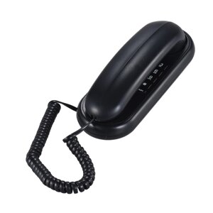 Телефонный телефон с переносным шнуром на стене