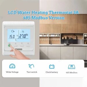 Термостат для нагрева воды 2,6-дюймовый ЖК-дисплей Цифровой еженедельно программируемый комнатный термостат Блокировка от детей Интеллектуальный термостат