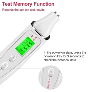 Тестер кожи лица Портативный цифровой анализатор кожи Монитор влажности воды и масла для ухода за кожей