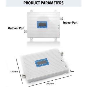 Трехдиапазонный усилитель 110-220 В 900 1800 2100 GSM DCS WCDMA 4/3/2G LTE Универсальный усилитель сигнала Интеллектуальный повторитель комплект