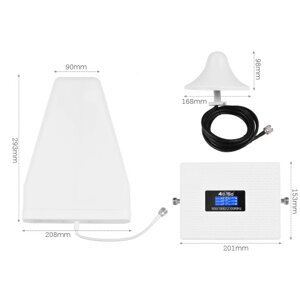 TXC19SL-GDW Трехдиапазонный усилитель сигнала 900 1800 2100 GSM DCS WCDMA 2G/3G/4G LTE Универсальный усилитель сигнала для дома/офиса