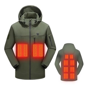Уличные куртки с подогревом USB, согревающее пальто, зимняя гибкая электрическая термоодежда, теплая одежда для рыбалки и туризма
