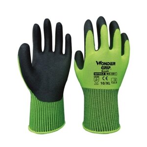 Универсальные садовые перчатки из нитриловой резины Перчатки для бытовой чистки Легкие защитные рабочие перчатки Дышащие для мужчин Женщины с эластичным запястьем, размер S